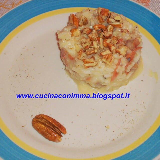 Risotto speck, mascarpone e noci pecan