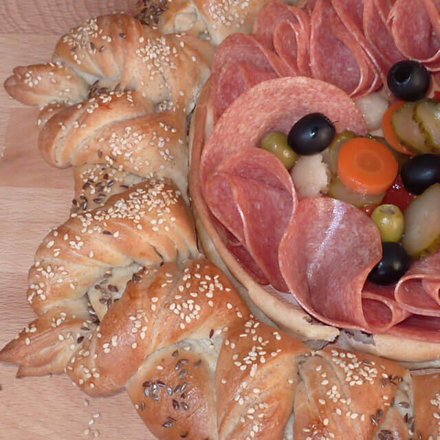 Centrotavola per salumi