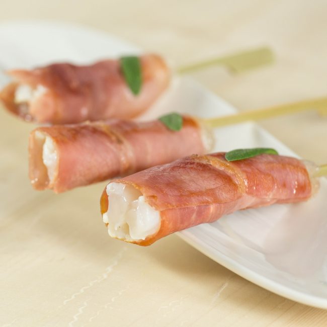 Scampi e Prosciutto Toscano DOP